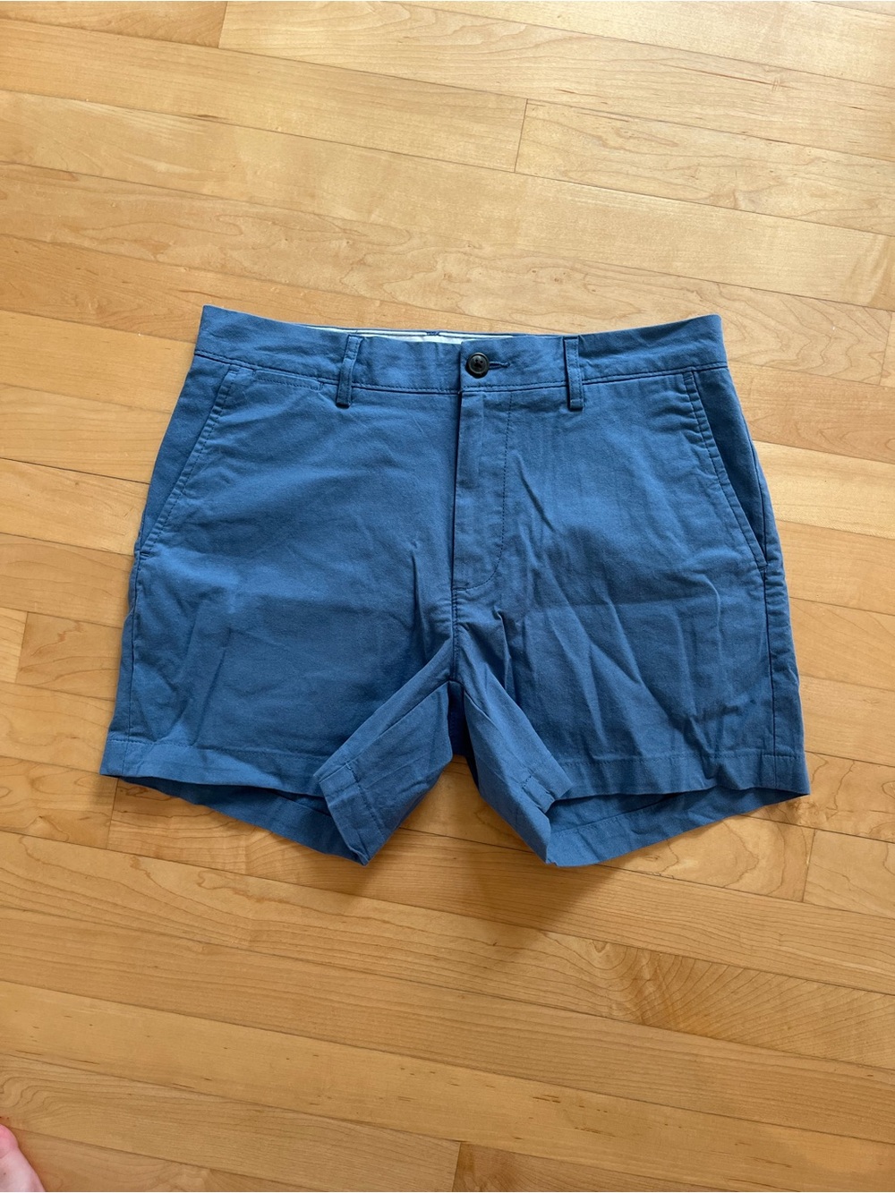 Goodthreads Slate Blue Flat-Front Chino Shorts